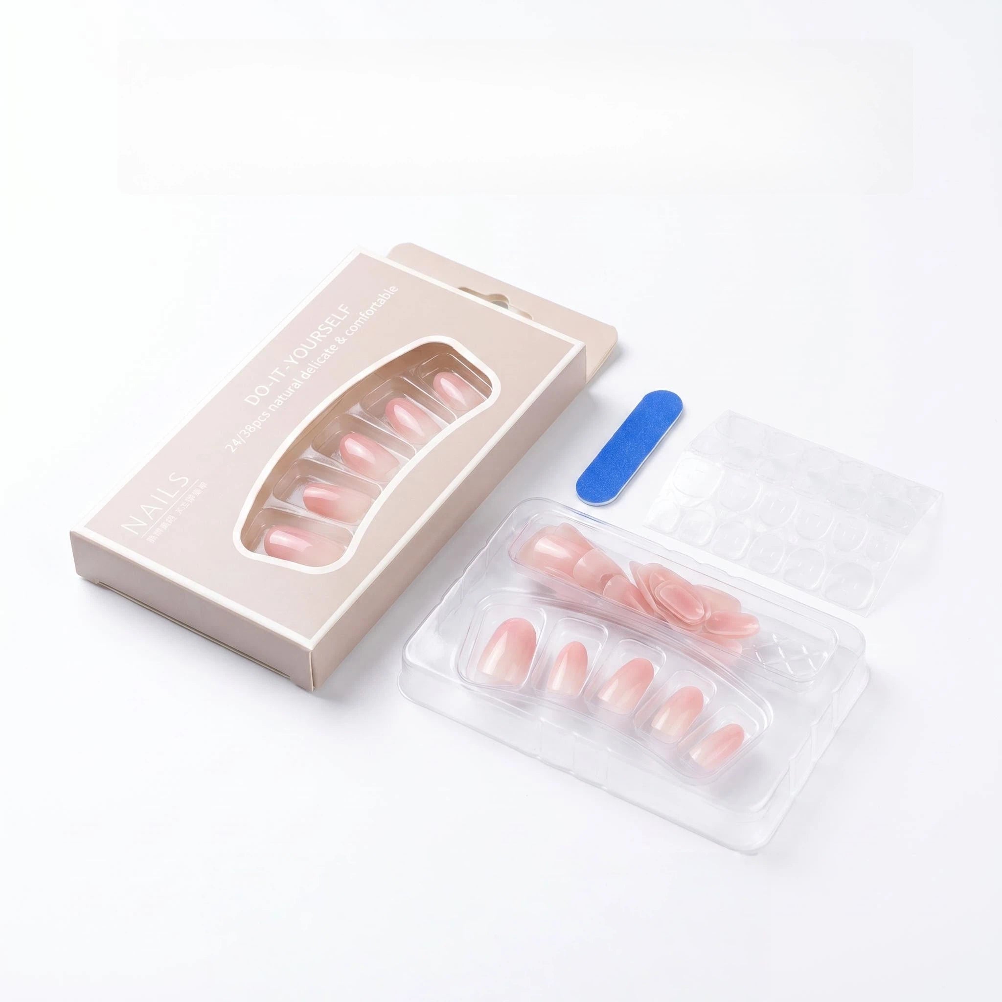 2084 Nude Pink Gradient Long Oval
