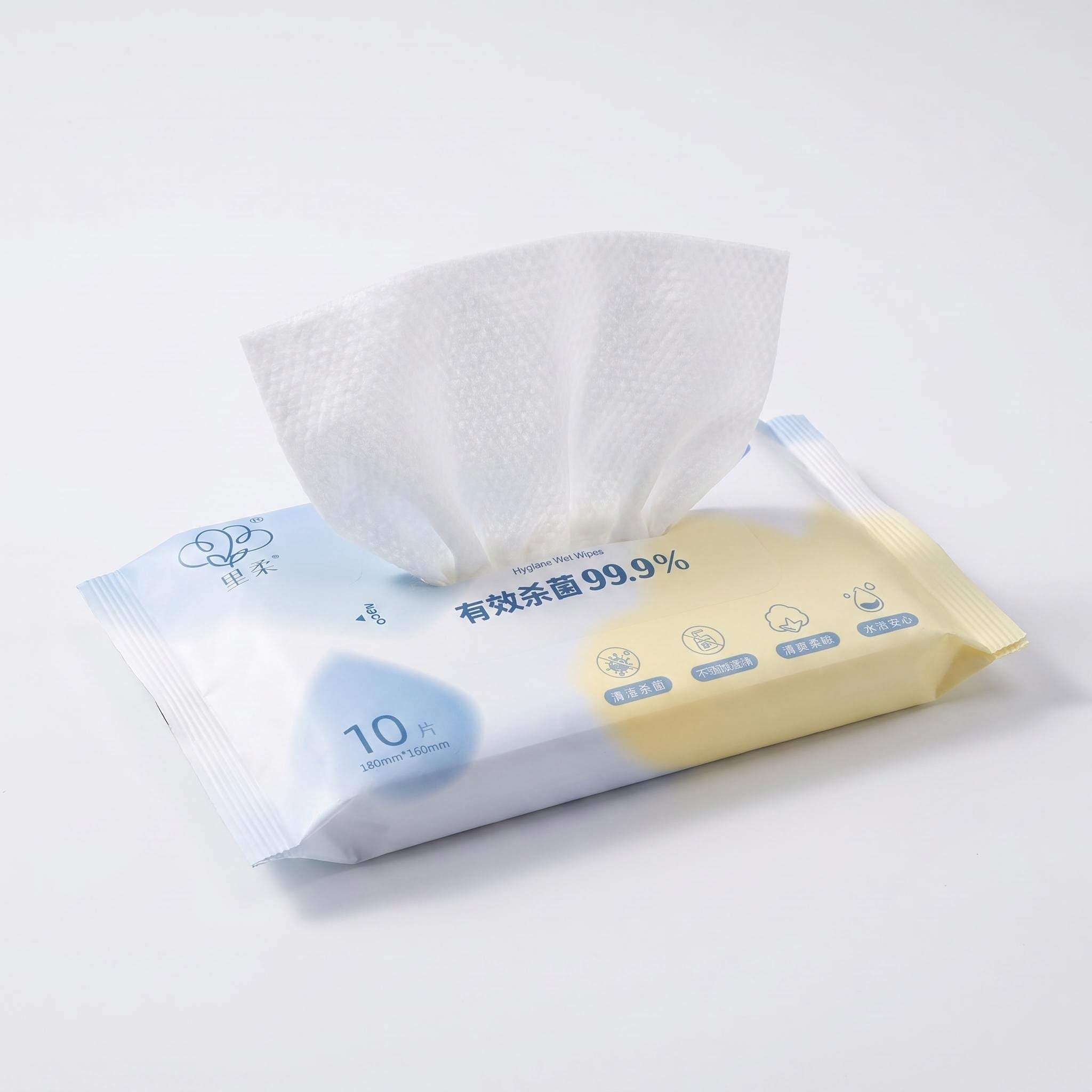 10 Pcs Disinfecting Daily Sanitizing Wet Wipes