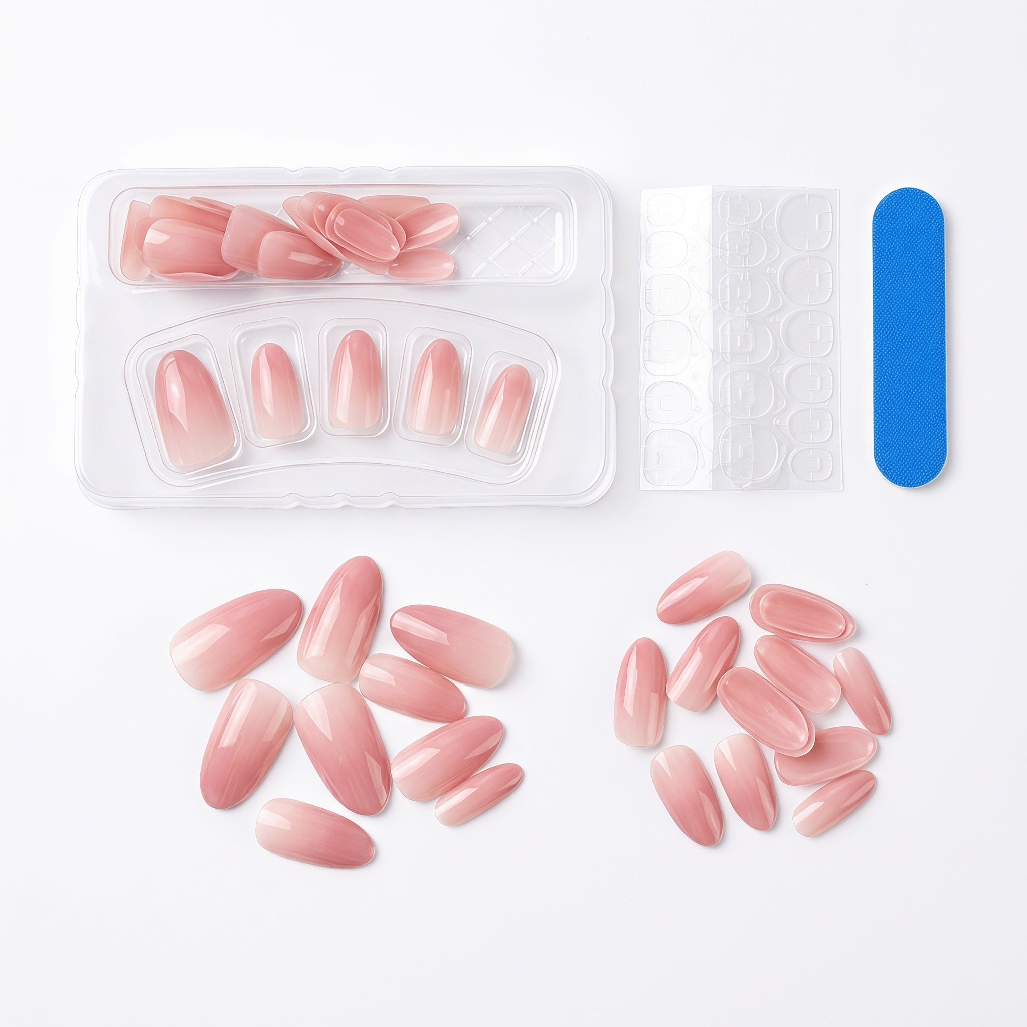 2084 Nude Pink Gradient Long Oval