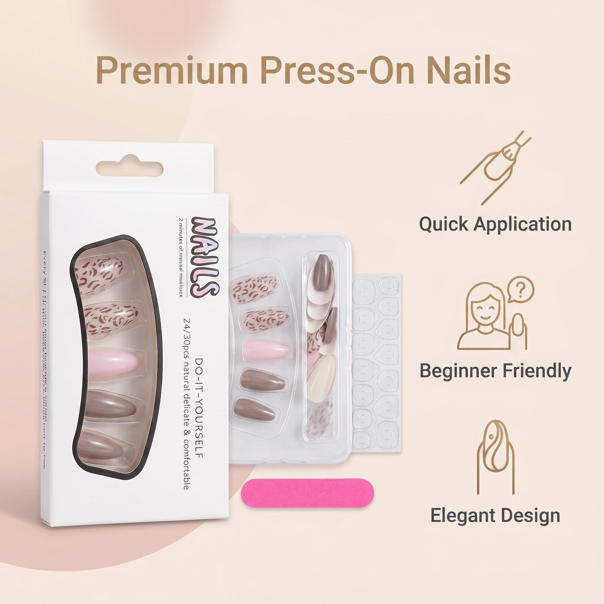 2112 Nude Pink Leopard Print