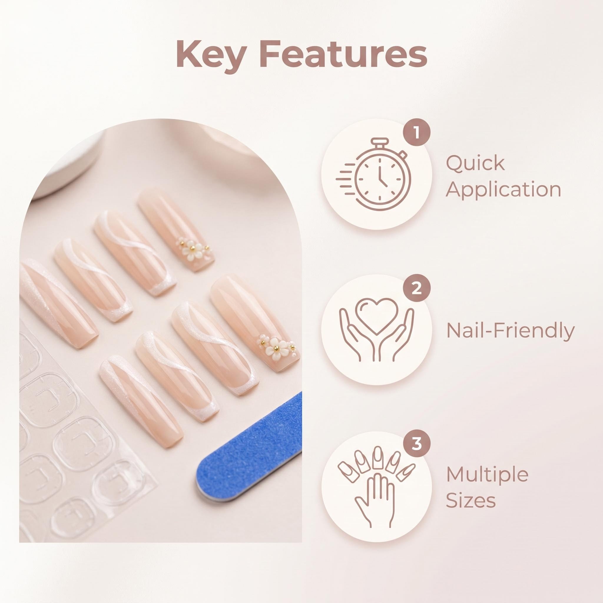 1155 Nude Pink French Wavy