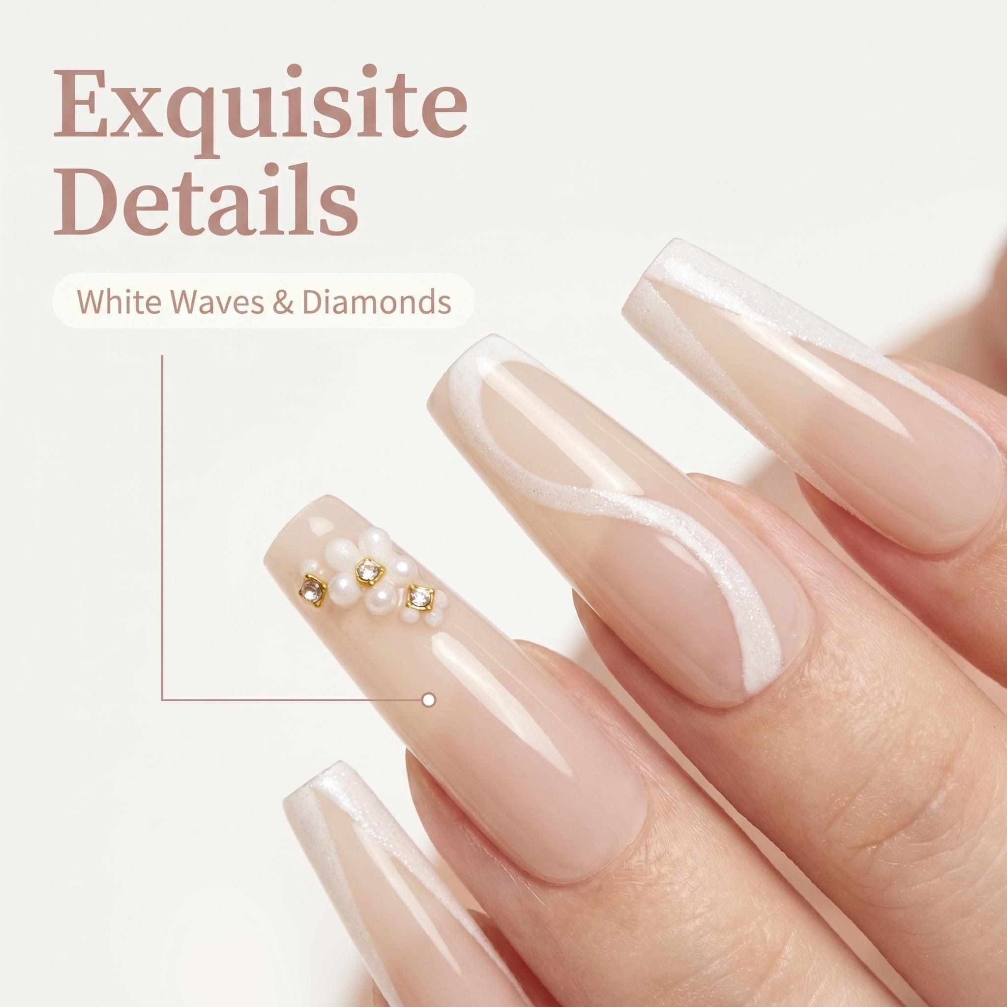 1155 Nude Pink French Wavy