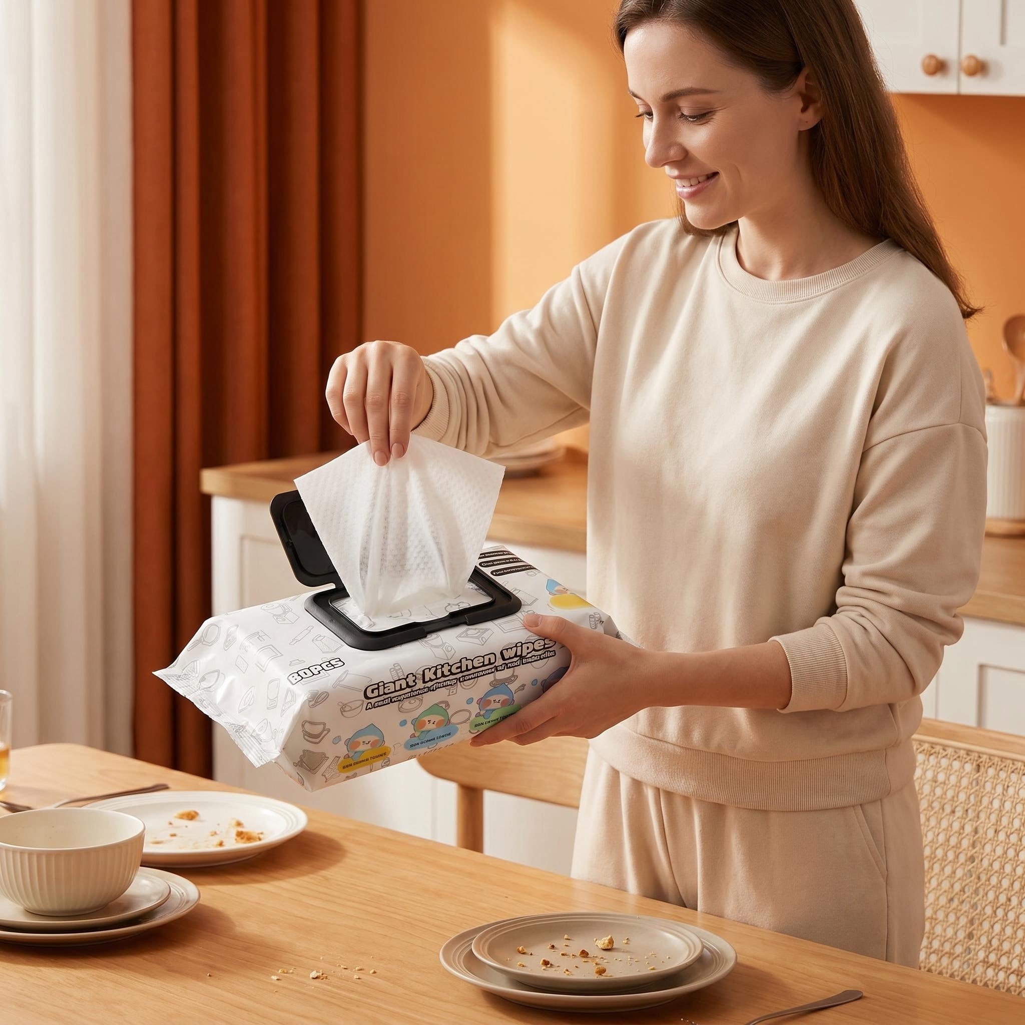 Kitchen Cleaning Wet Wipes