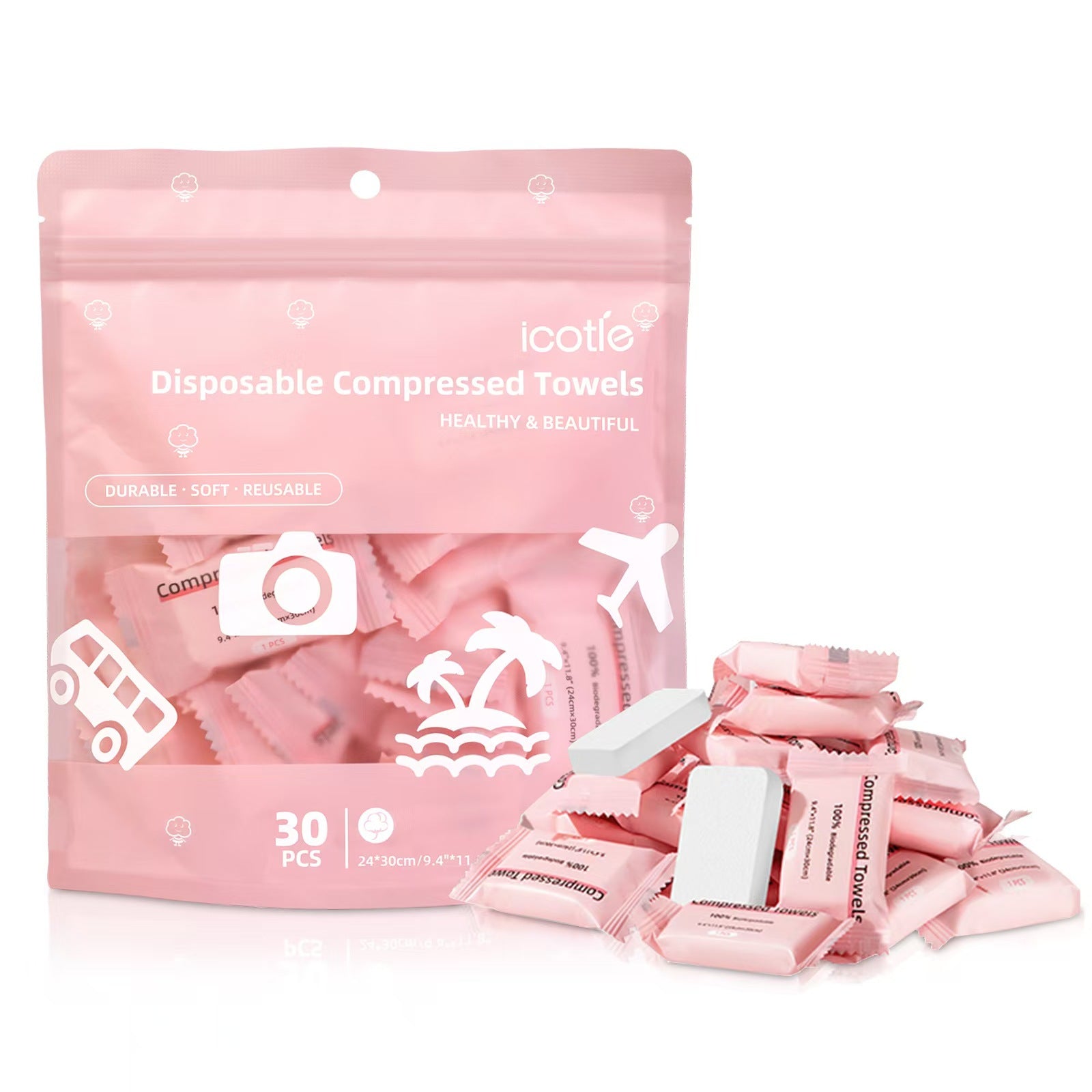 Compressed Travel Towels